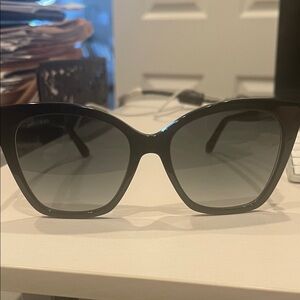 Jimmy choo Chic Black Sunglasses. Made in Italy. Worn once. Authentic